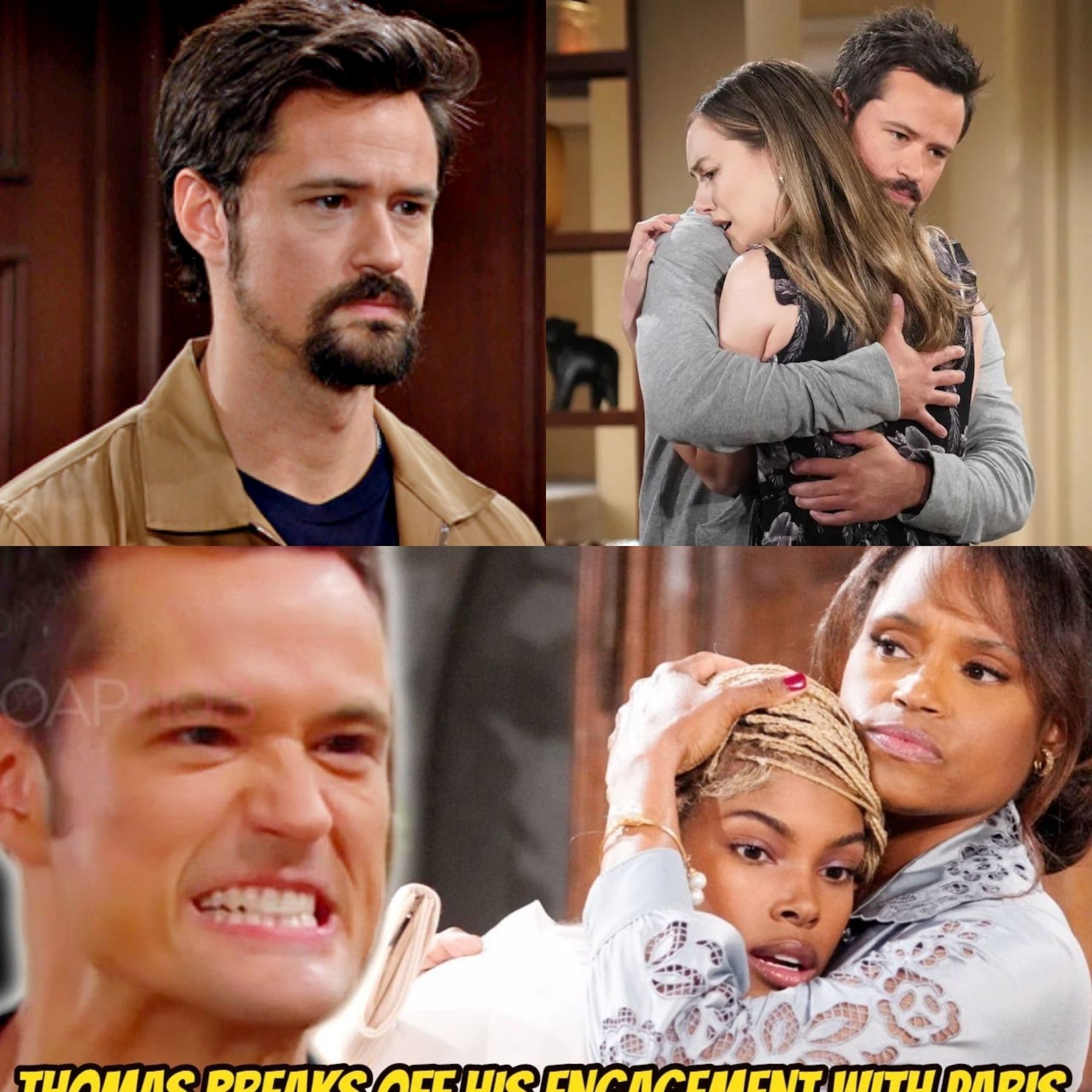 Thomas breaks off his engagement with Paris, Hope is in critical